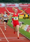 Chloe Richardson (W Mid) wins the Senior Girls 3000 metres.
